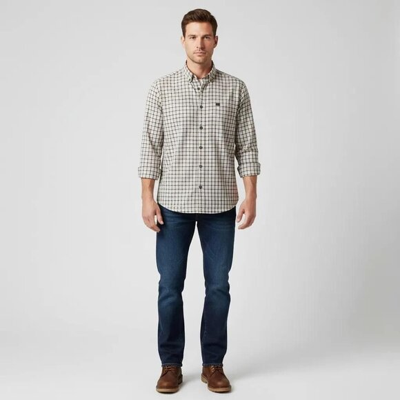 Carhartt Other - Carhartt Men's Gingham Plaid Button Down Collar Long Sleeve Shirt Size Large